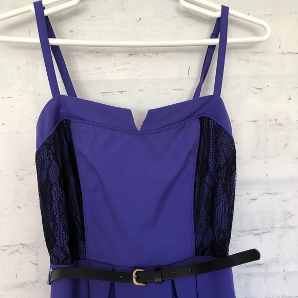 Purple and Lace Summer Dress Sz Sm - Picture 4 of 5